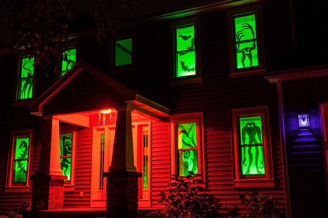 Halloween Decorated Houses